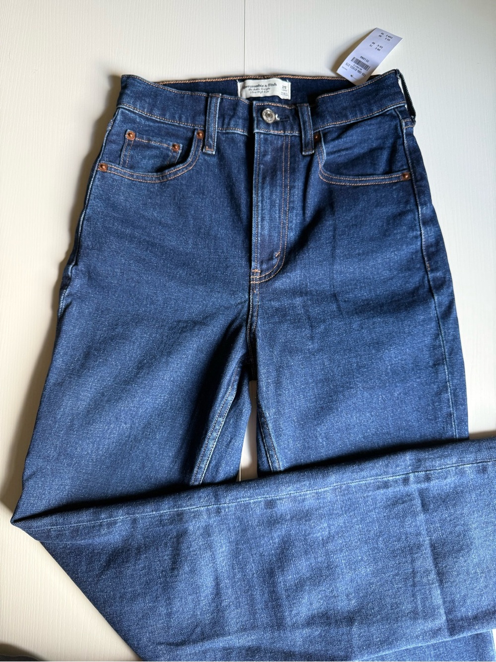 Abercrombie & Fitch Ultra High Rise The Ankle Straight 25 Long